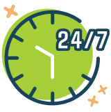 24/7 Availability